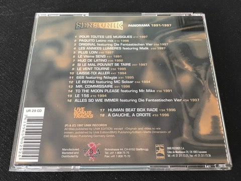 Sunsunik - Panorama 1991-1997 -CD-